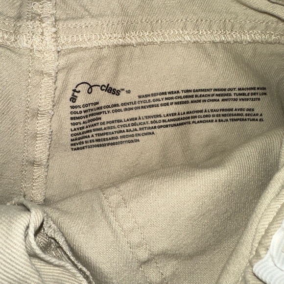 Art Class Girls Tan Casual Pants - Picture 4 of 4